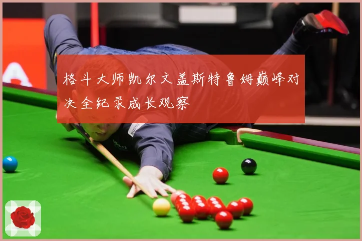 格斗大师凯尔文盖斯特鲁姆巅峰对决全纪录成长观察
